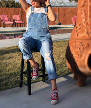 Load image into Gallery viewer, My boyfriend’s denim overalls
