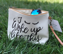 Load image into Gallery viewer, I Woke Up Like This Cosmetic Bag
