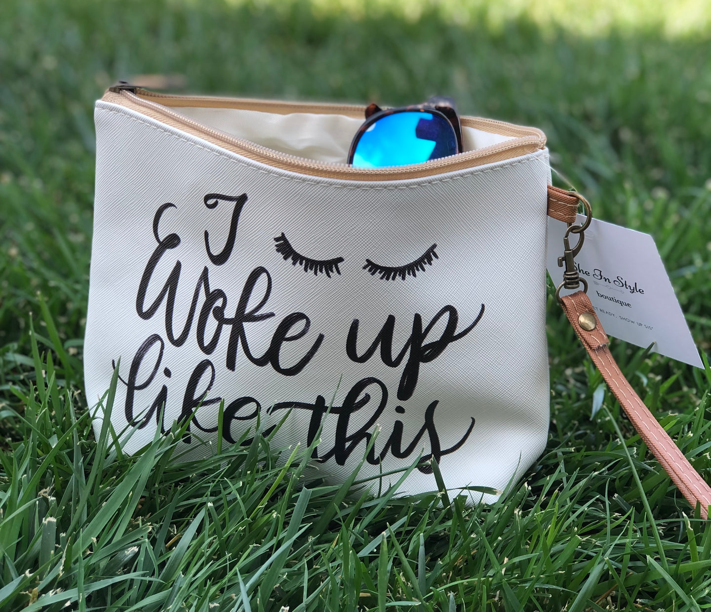 I Woke Up Like This Cosmetic Bag