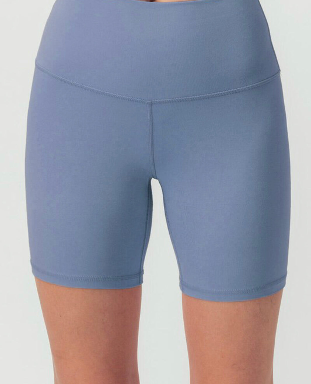 Classic Biker Shorts in Blue Stone